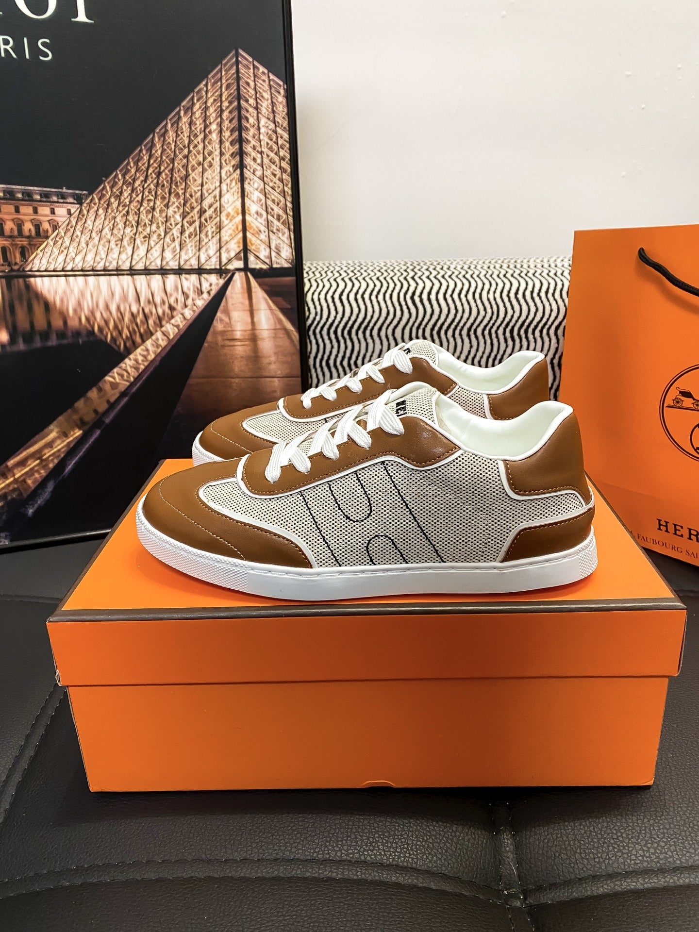 Hermes Black Sneakers