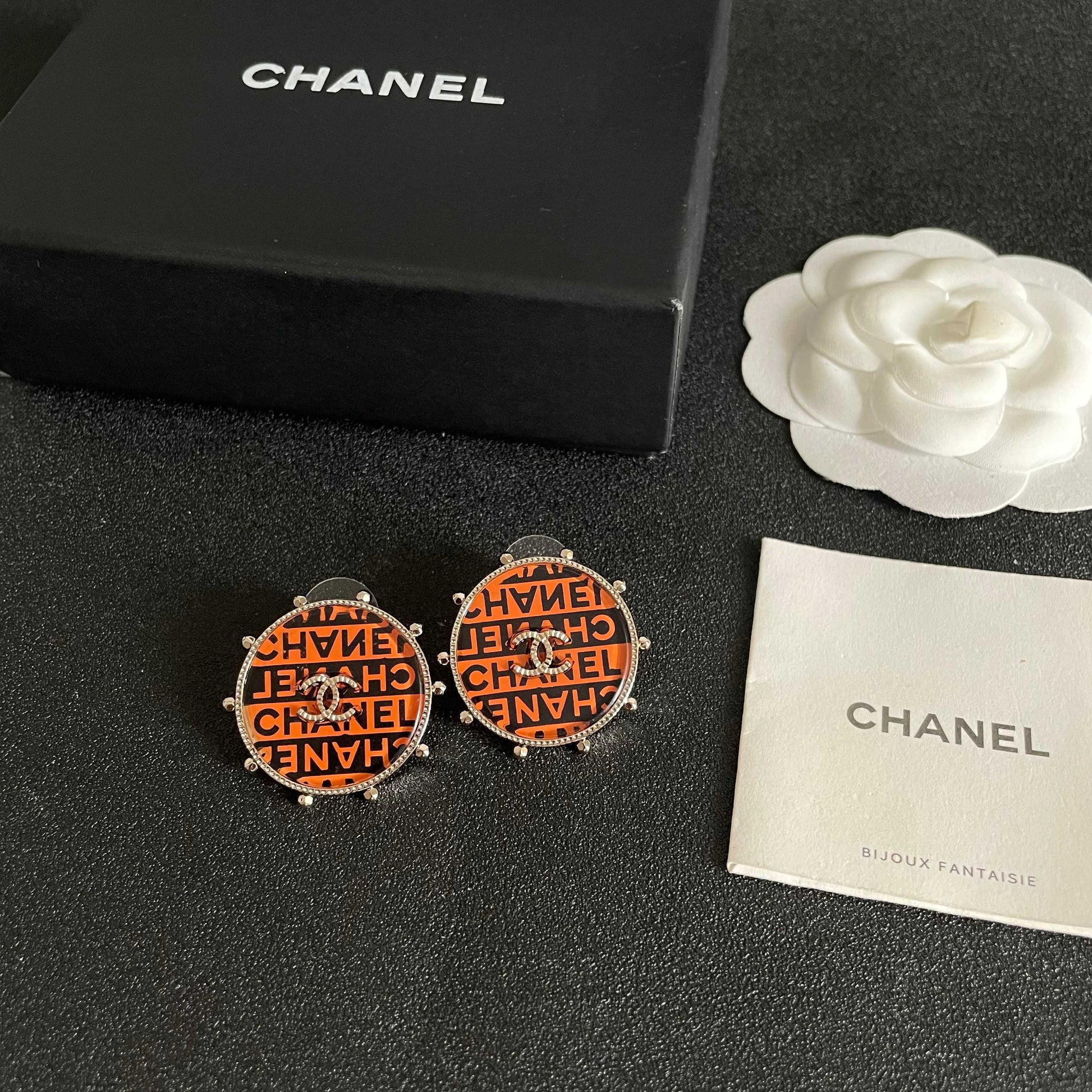 Chanel Logo Earrings