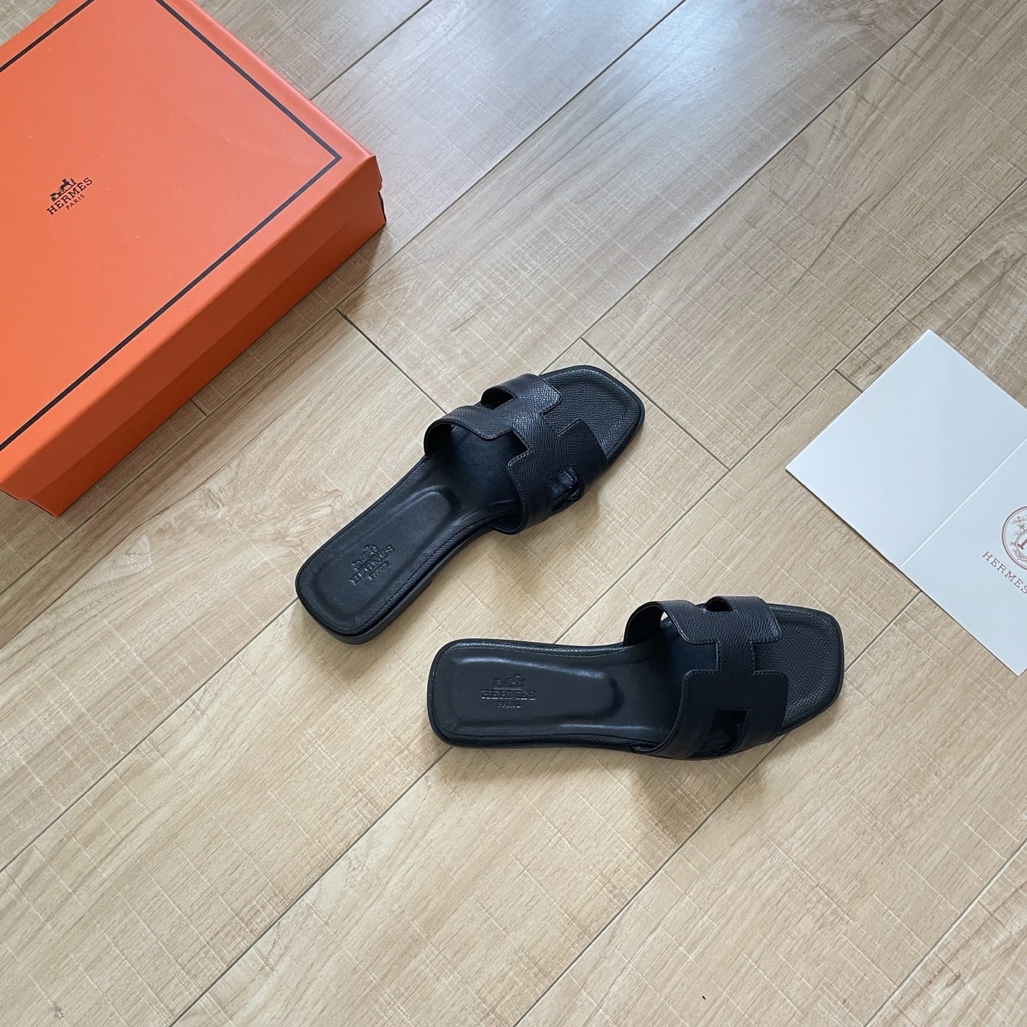 Hermes Leather Slides