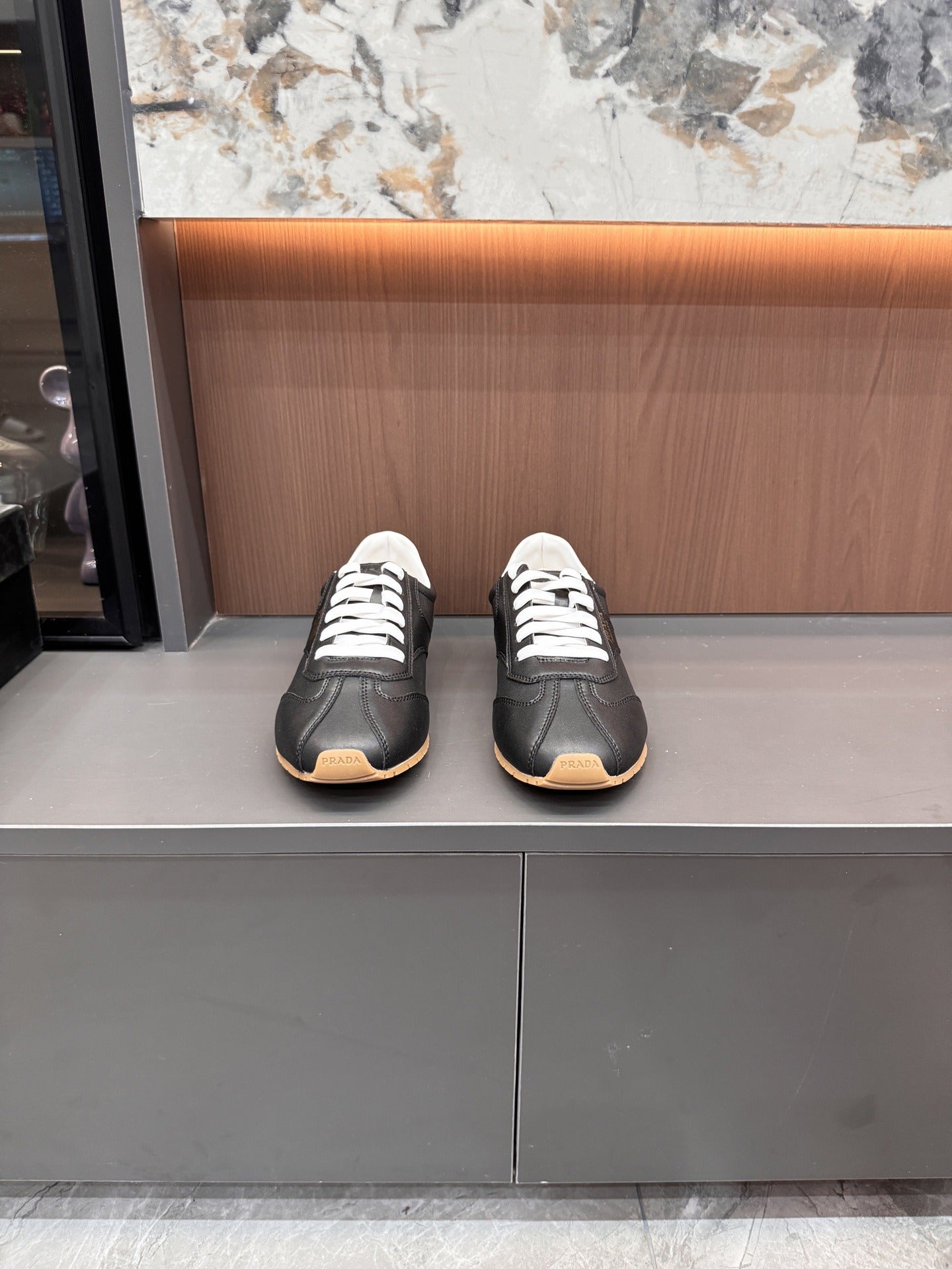 Prada Lambskin Leather Sneakers