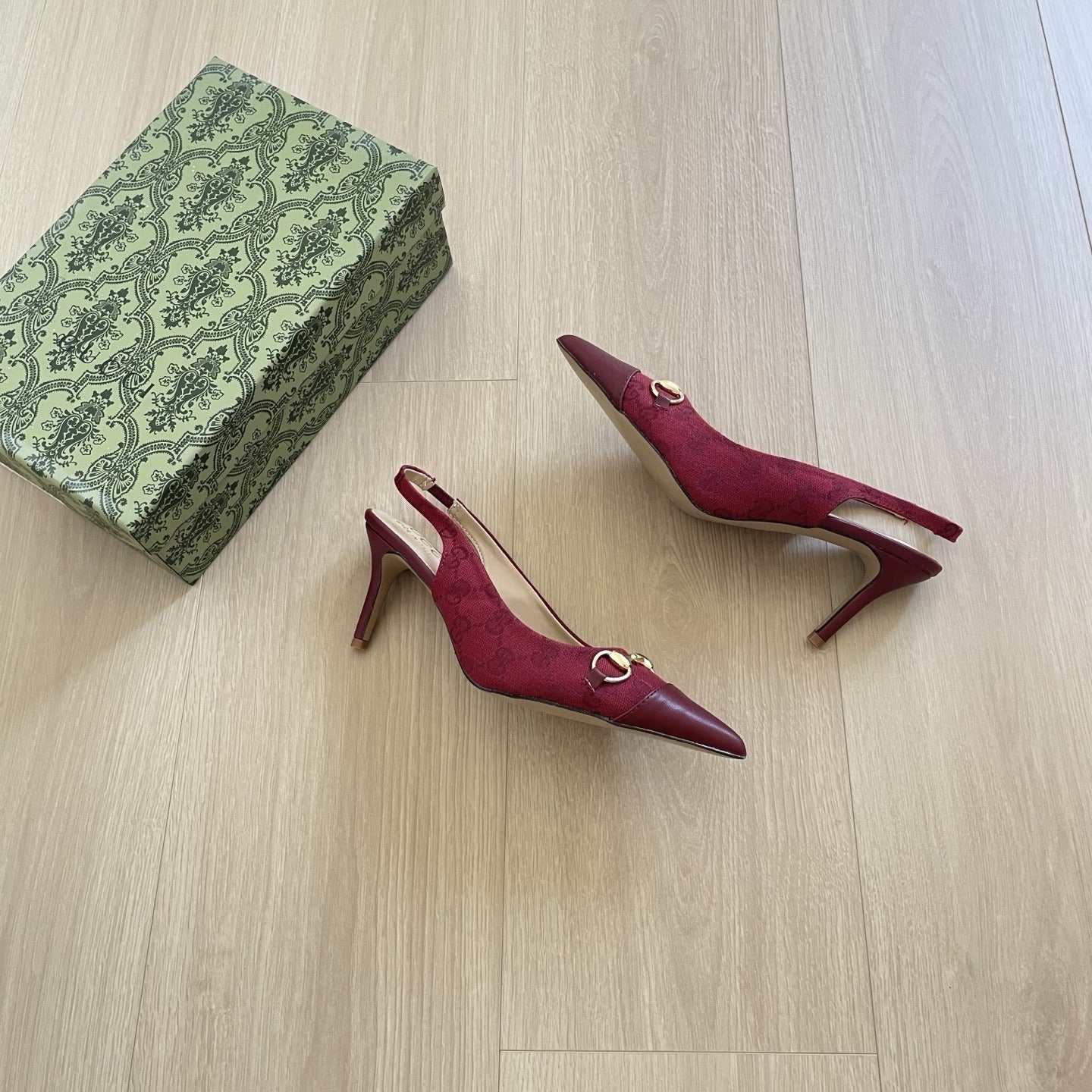 Gucci Canvas Horsebit Sandals