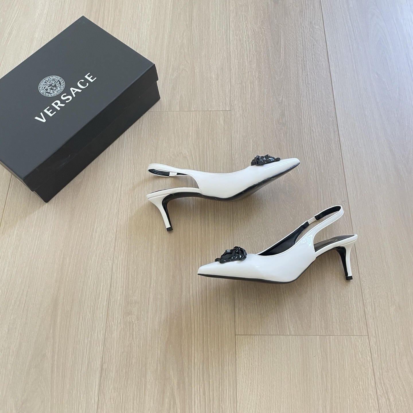 Versace Lambskin Leather Sandals