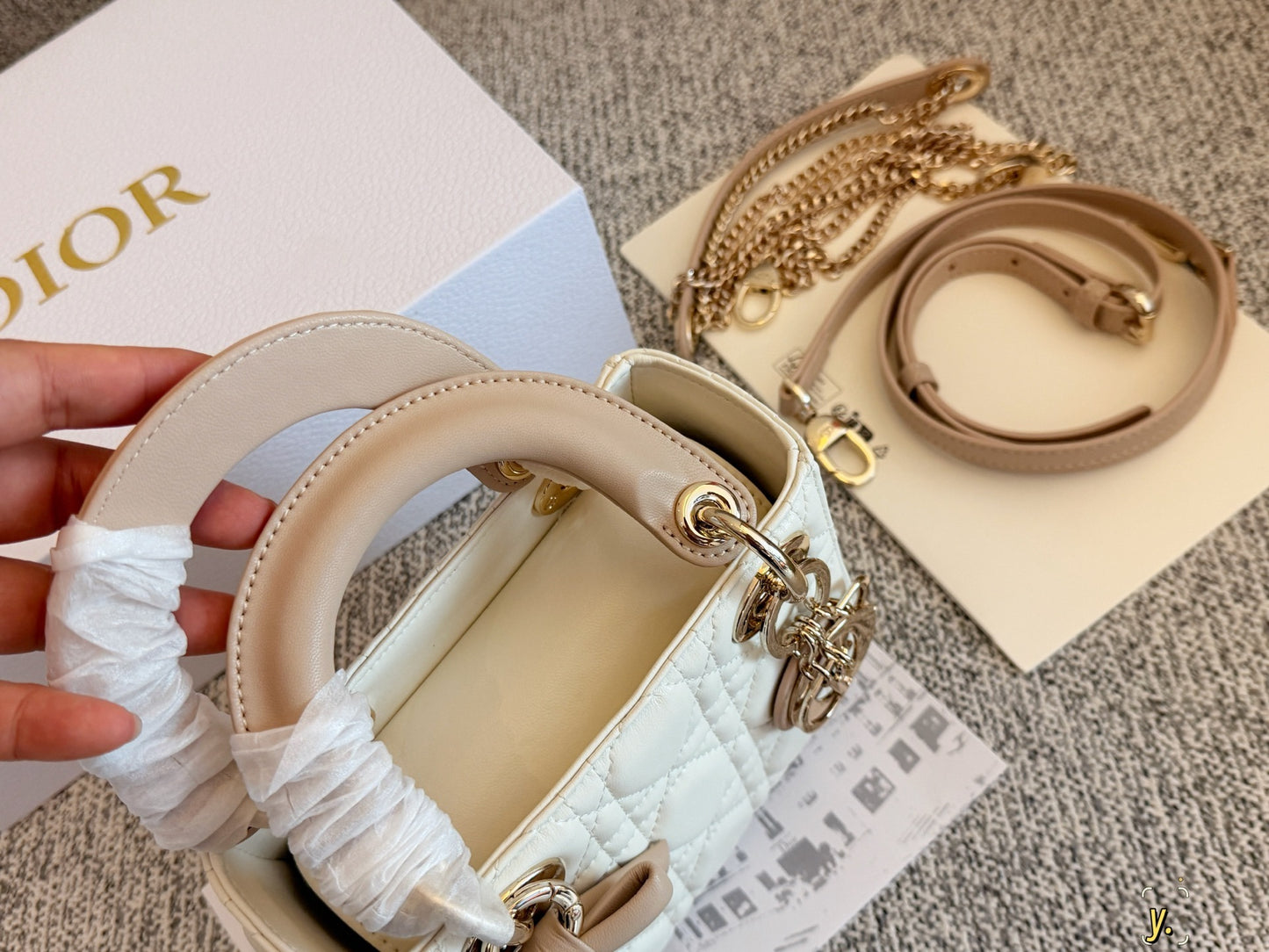 Dior Pink Bow Clutch