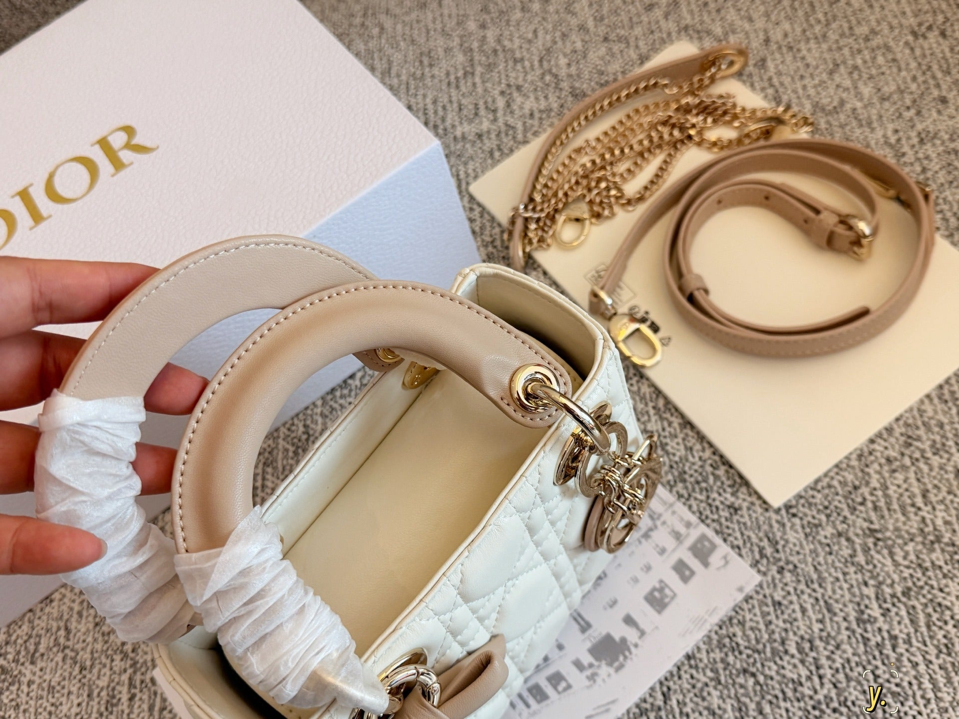 Dior Pink Bow Clutch