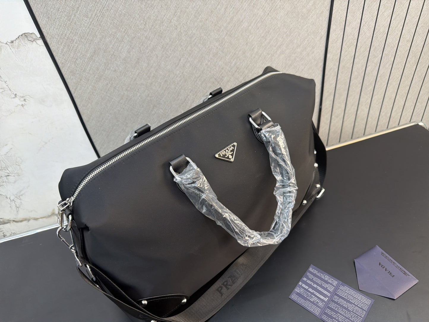 Prada Nylon & Canvas Handbag