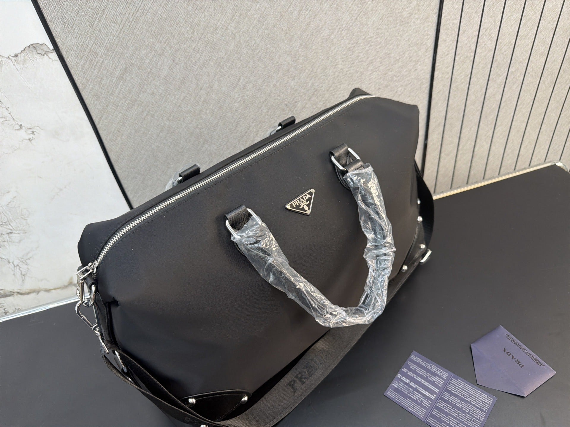 Prada Nylon & Canvas Handbag