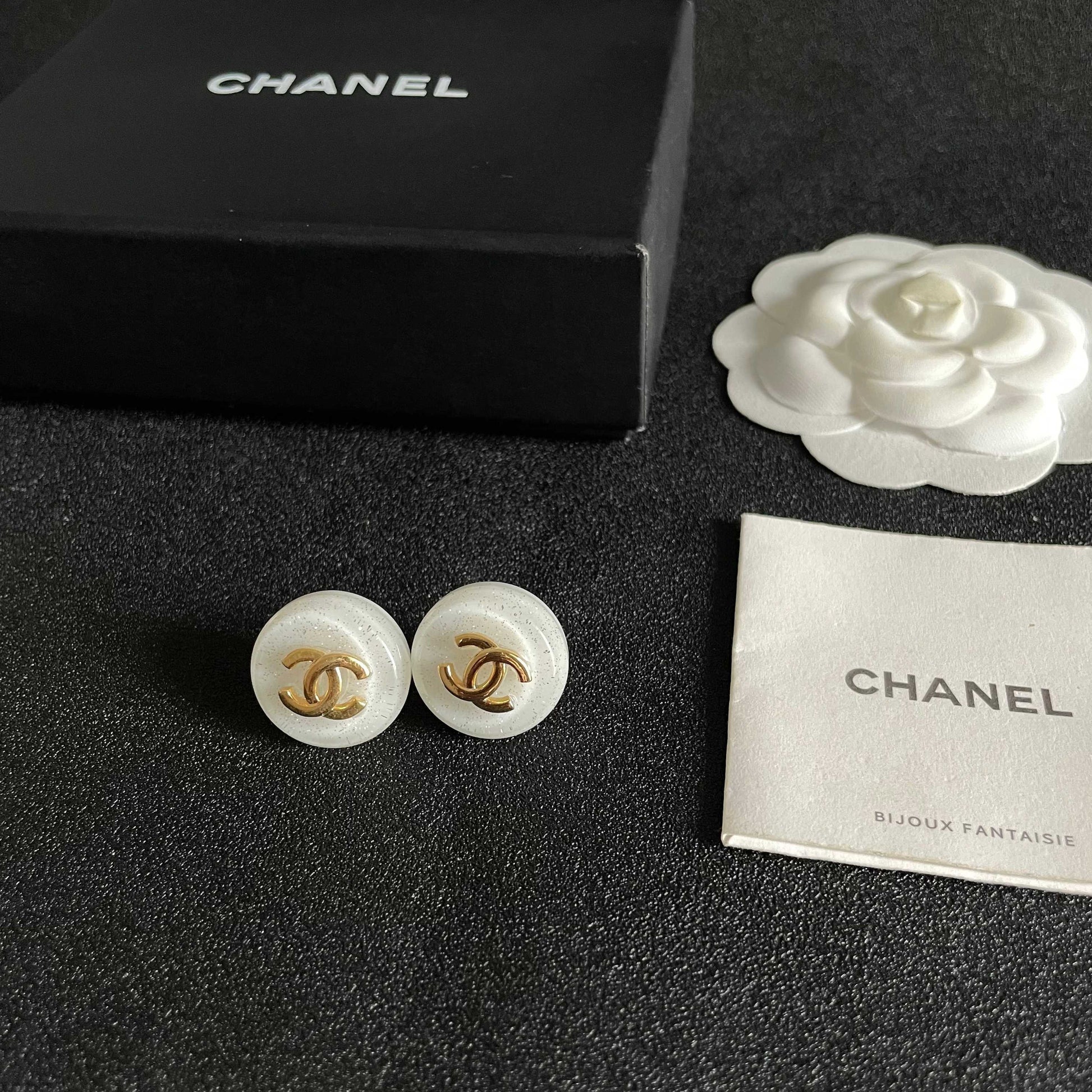 Chanel Logo Earrings
