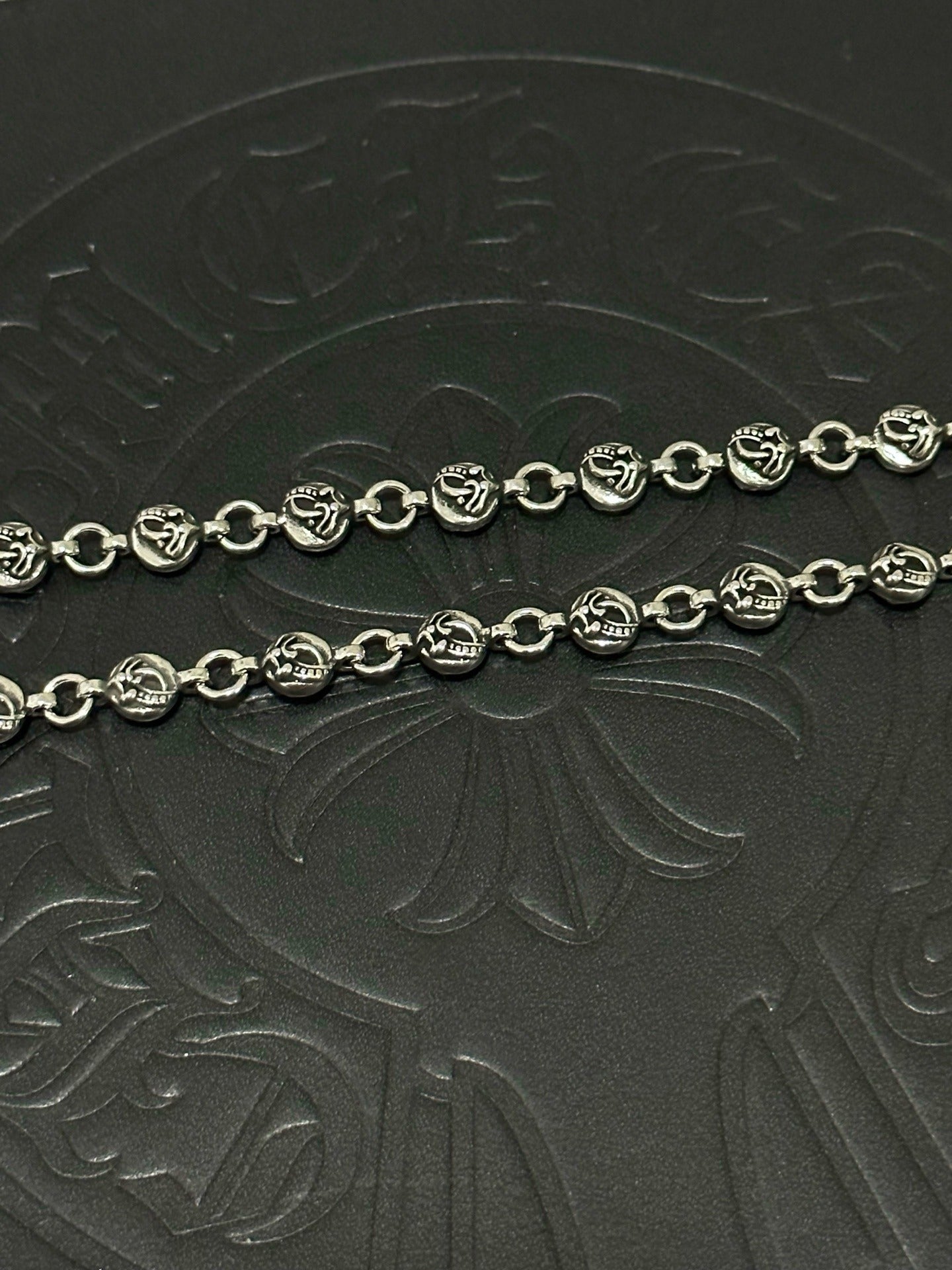 Chrome Hearts Sterling Silver Cross Necklace
