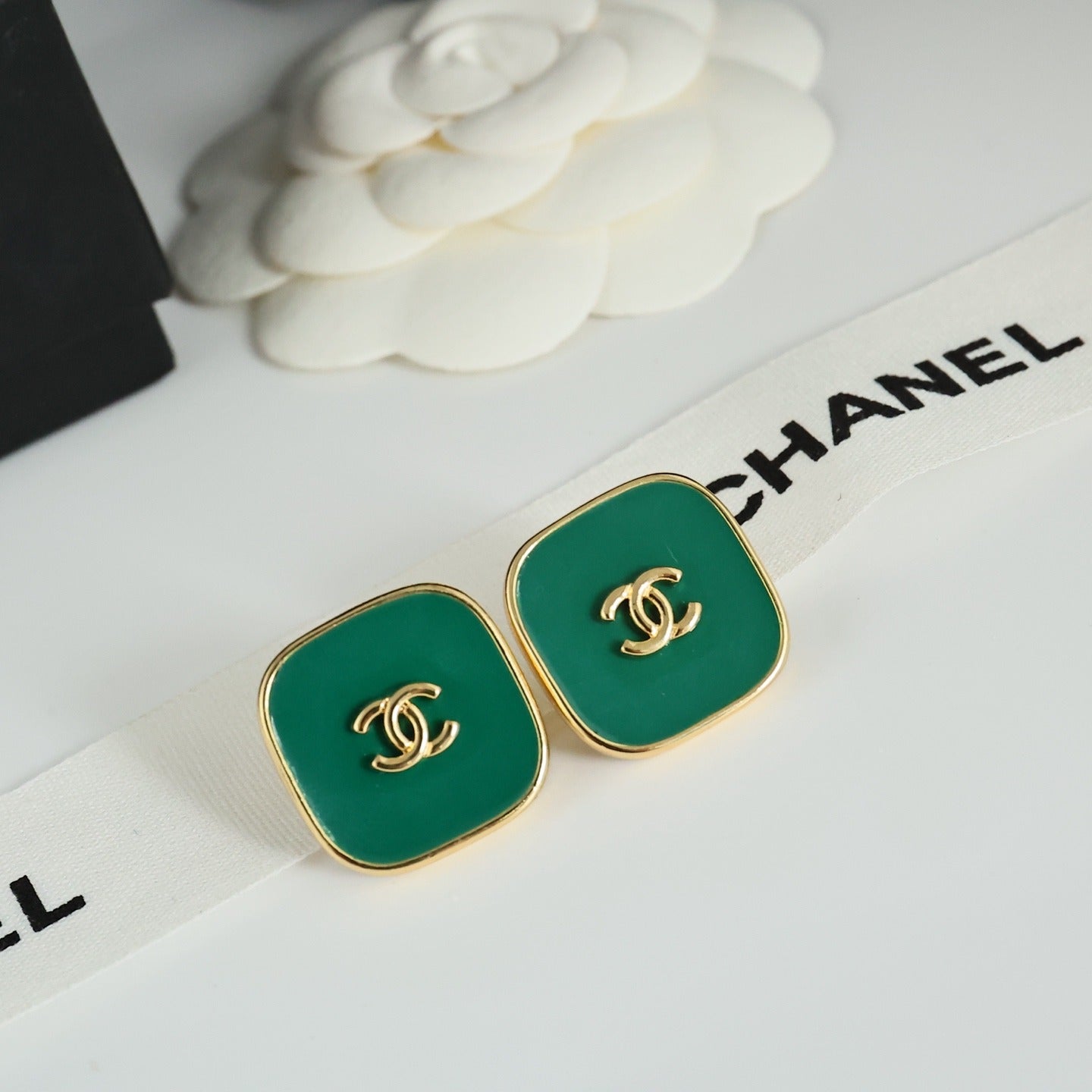 Chanel Vintage-Finish Earrings
