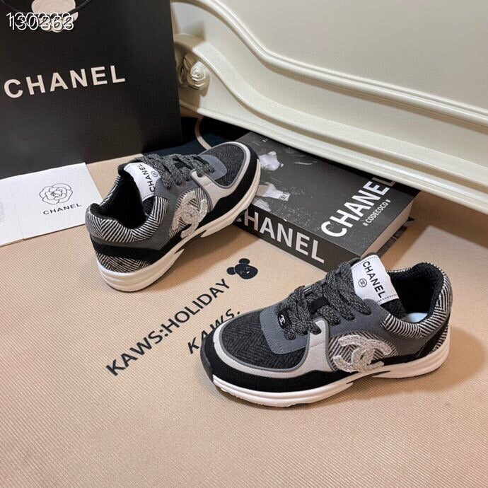 Chanel Leather Logo Shoes