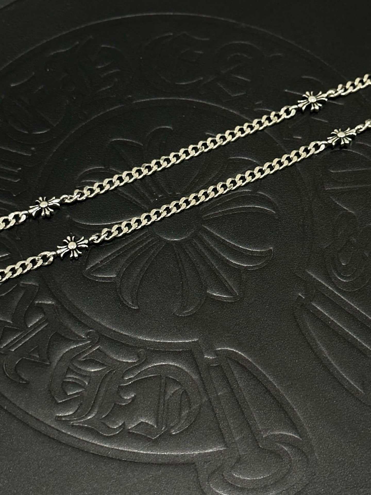 Chrome Hearts Sterling Silver Cross Necklace
