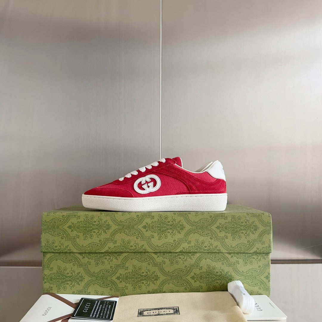 Gucci Leather Logo Sneakers