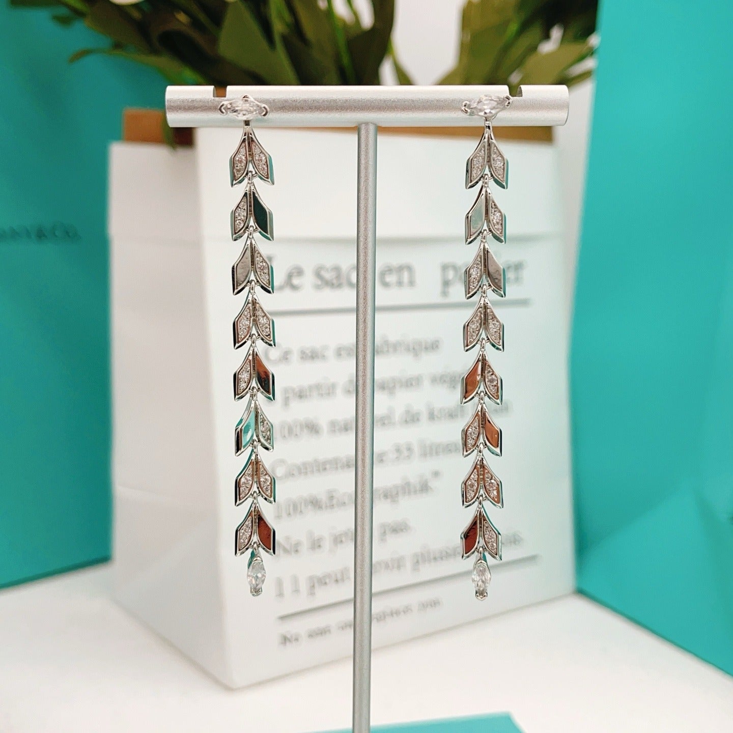 Tiffany & Co. Silver Brass Tassel Earrings