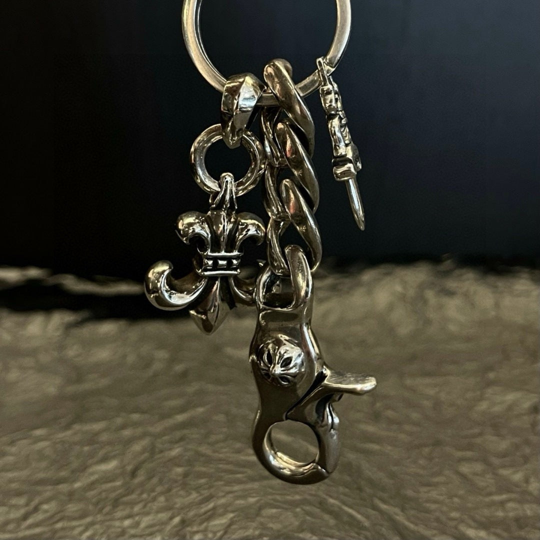 Chrome Hearts Sterling Silver Keychain