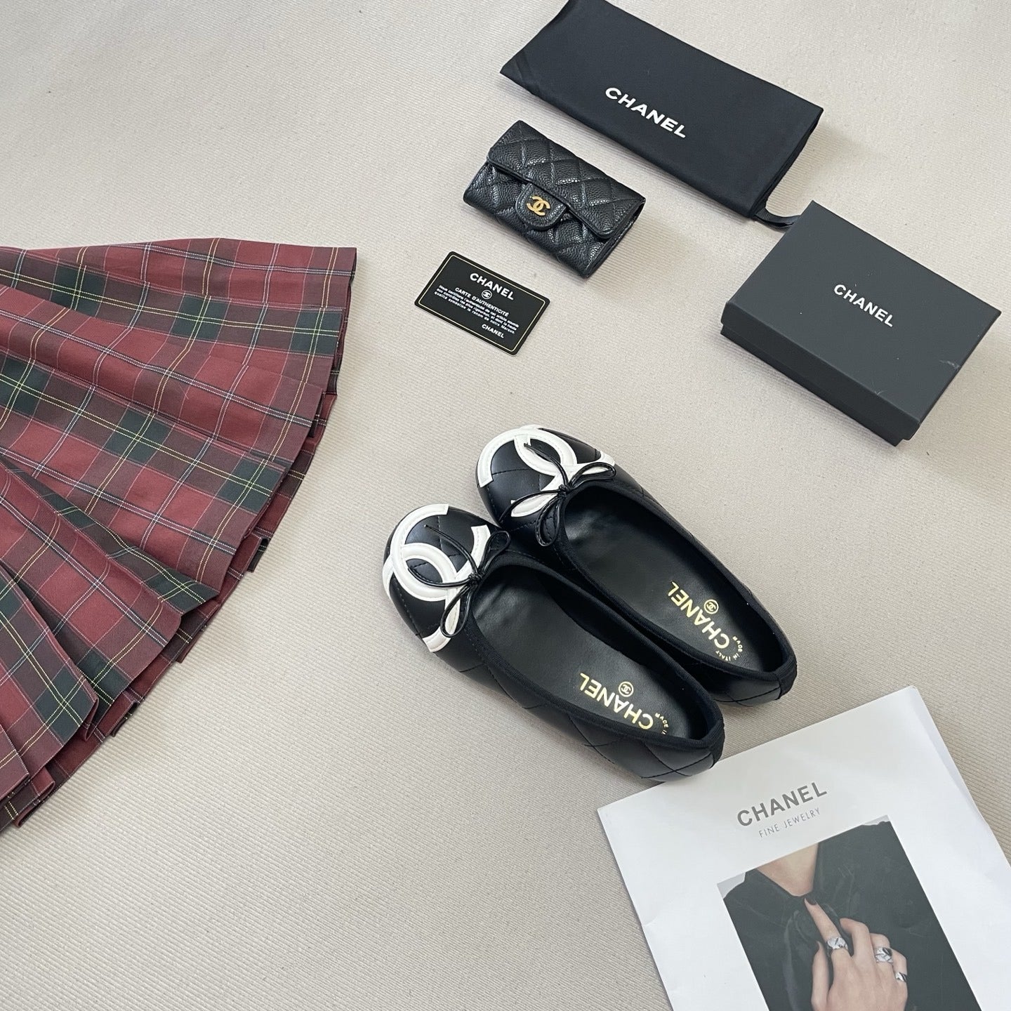 Chanel Leather Ballet Flats