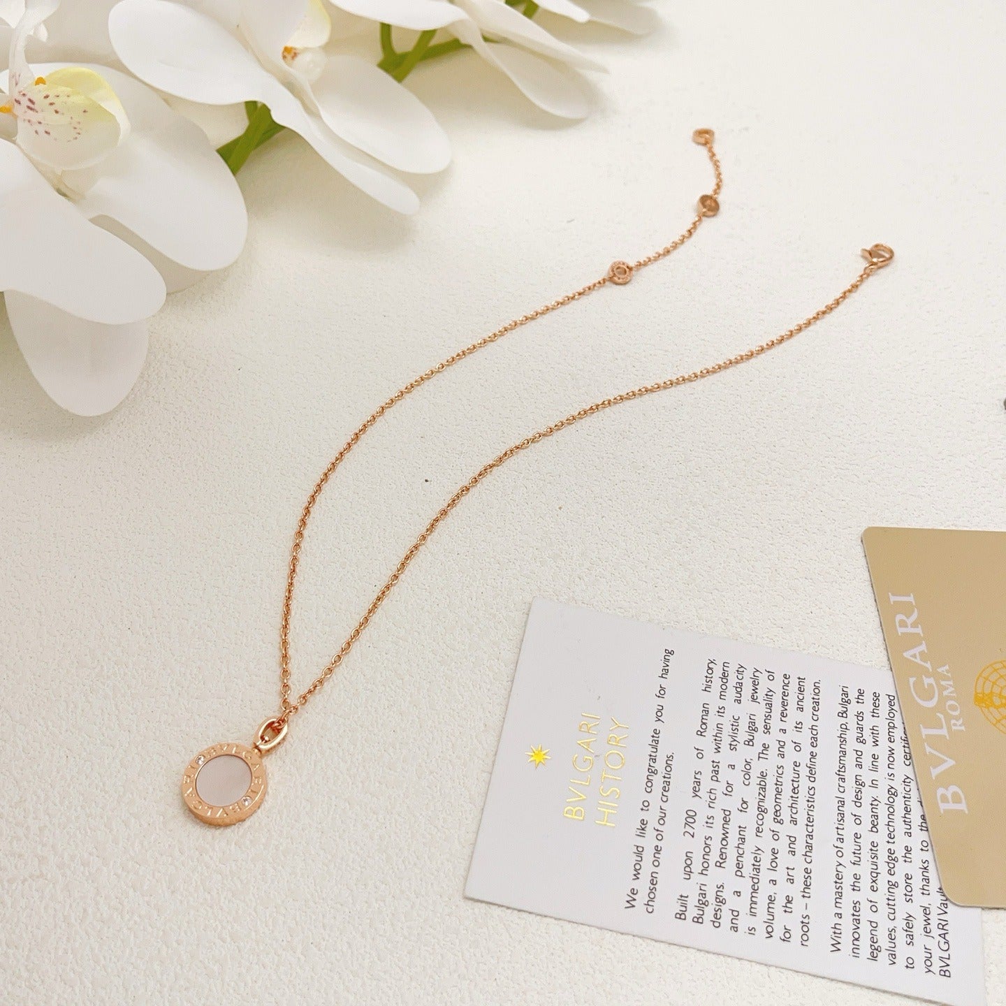 Bvlgari Brass Round Necklace
