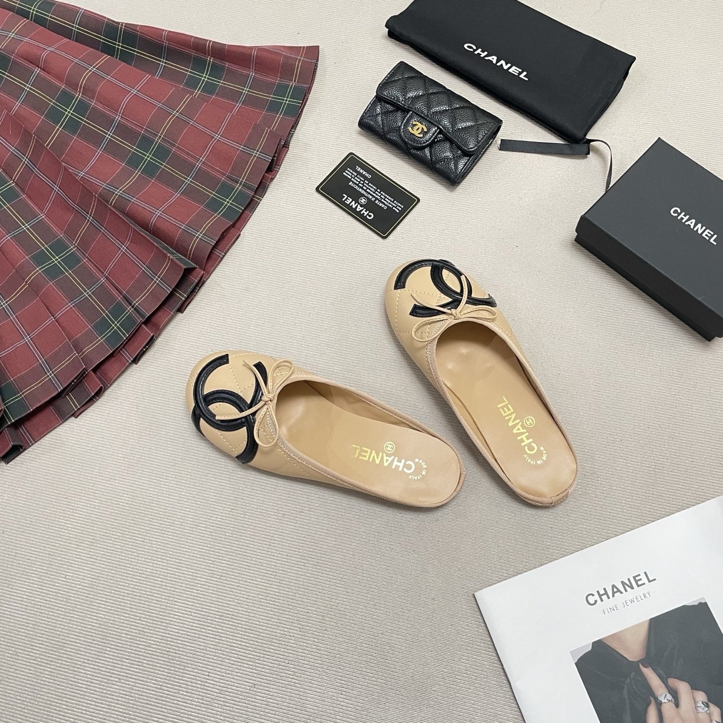 Chanel Leather Ballet Flats