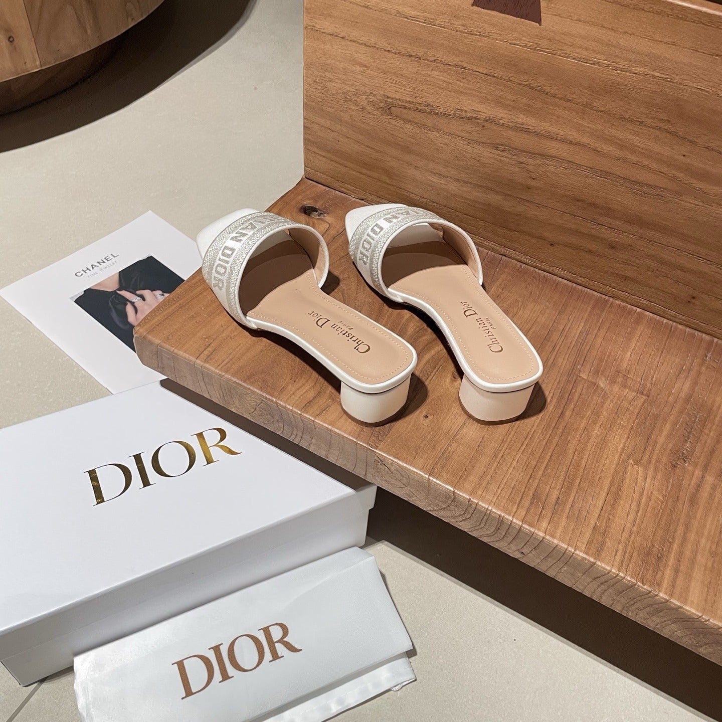Dior Embroidered Slides
