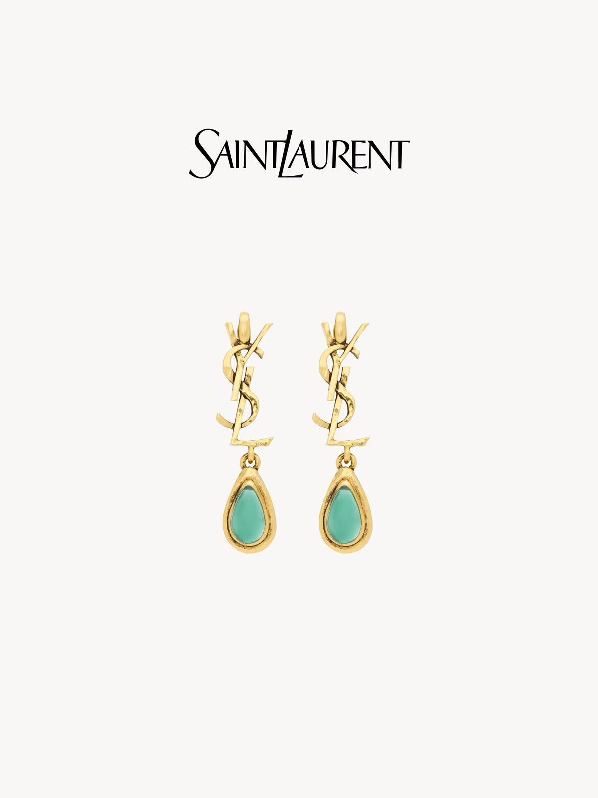 Saint Laurent Brass Earrings