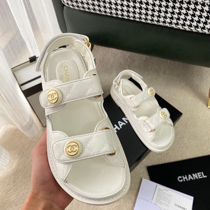 Chanel Lambskin Leather Sandals