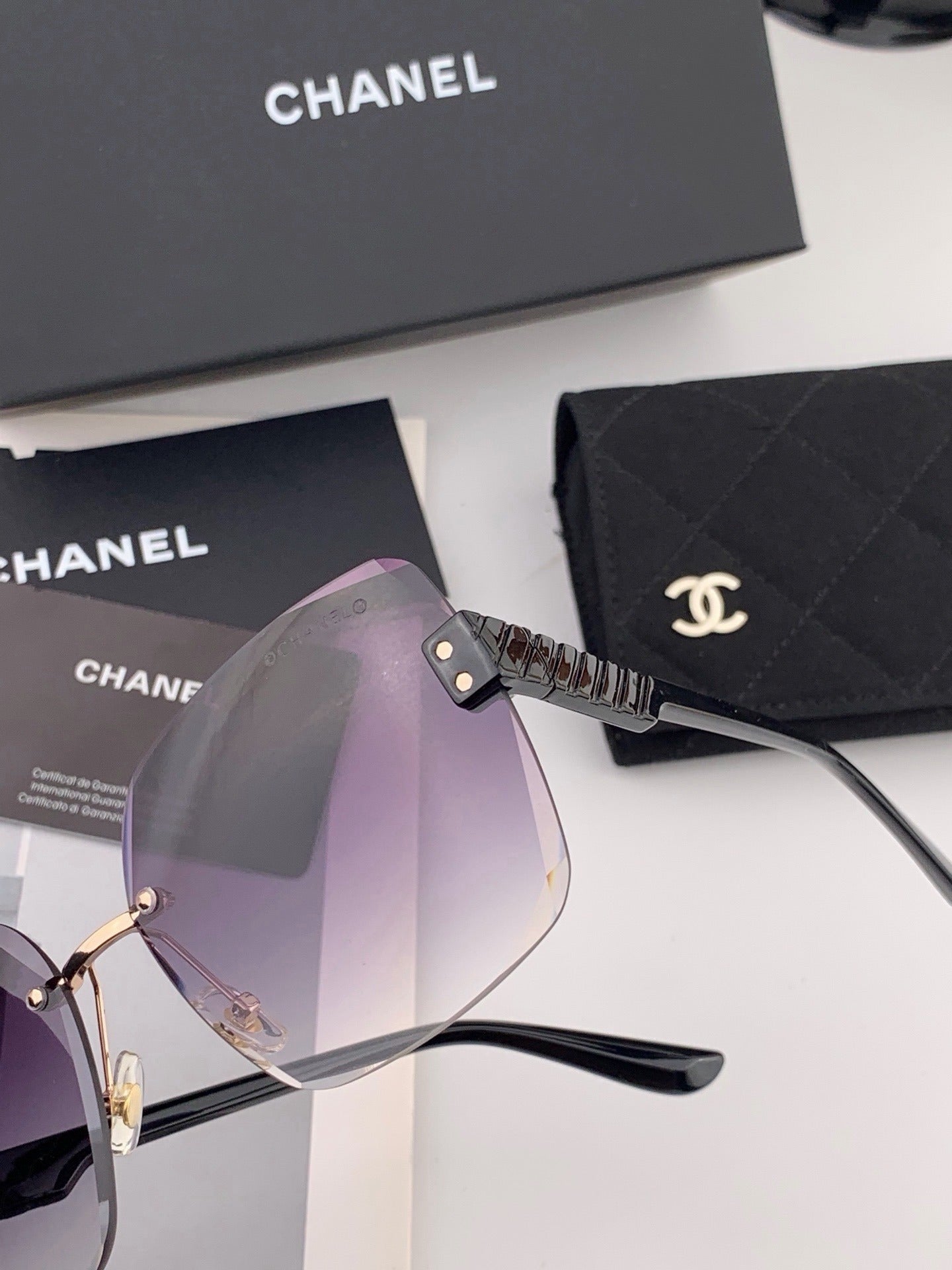 Chanel Nylon & Stainless Steel Sunglasses