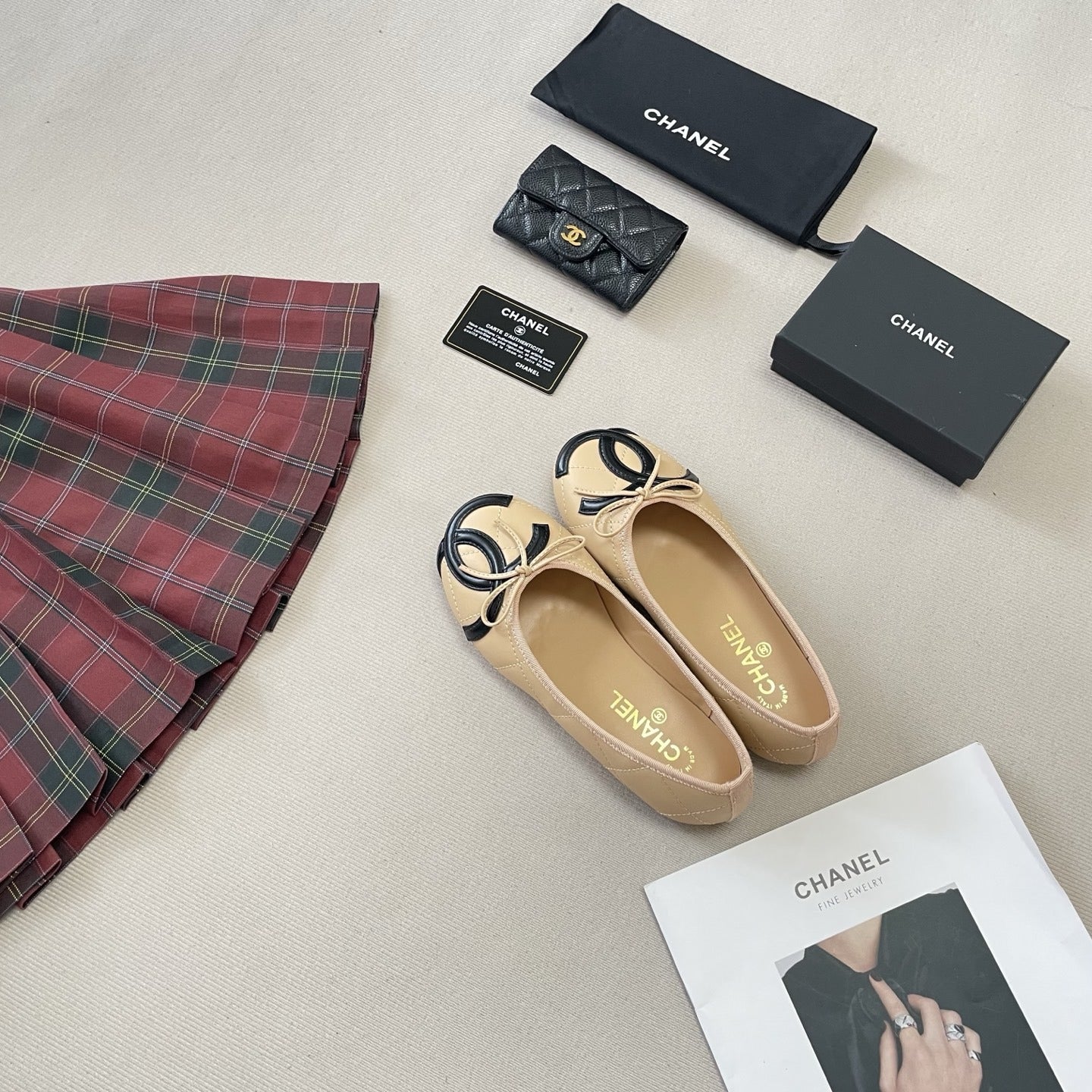 Chanel Leather Ballet Flats