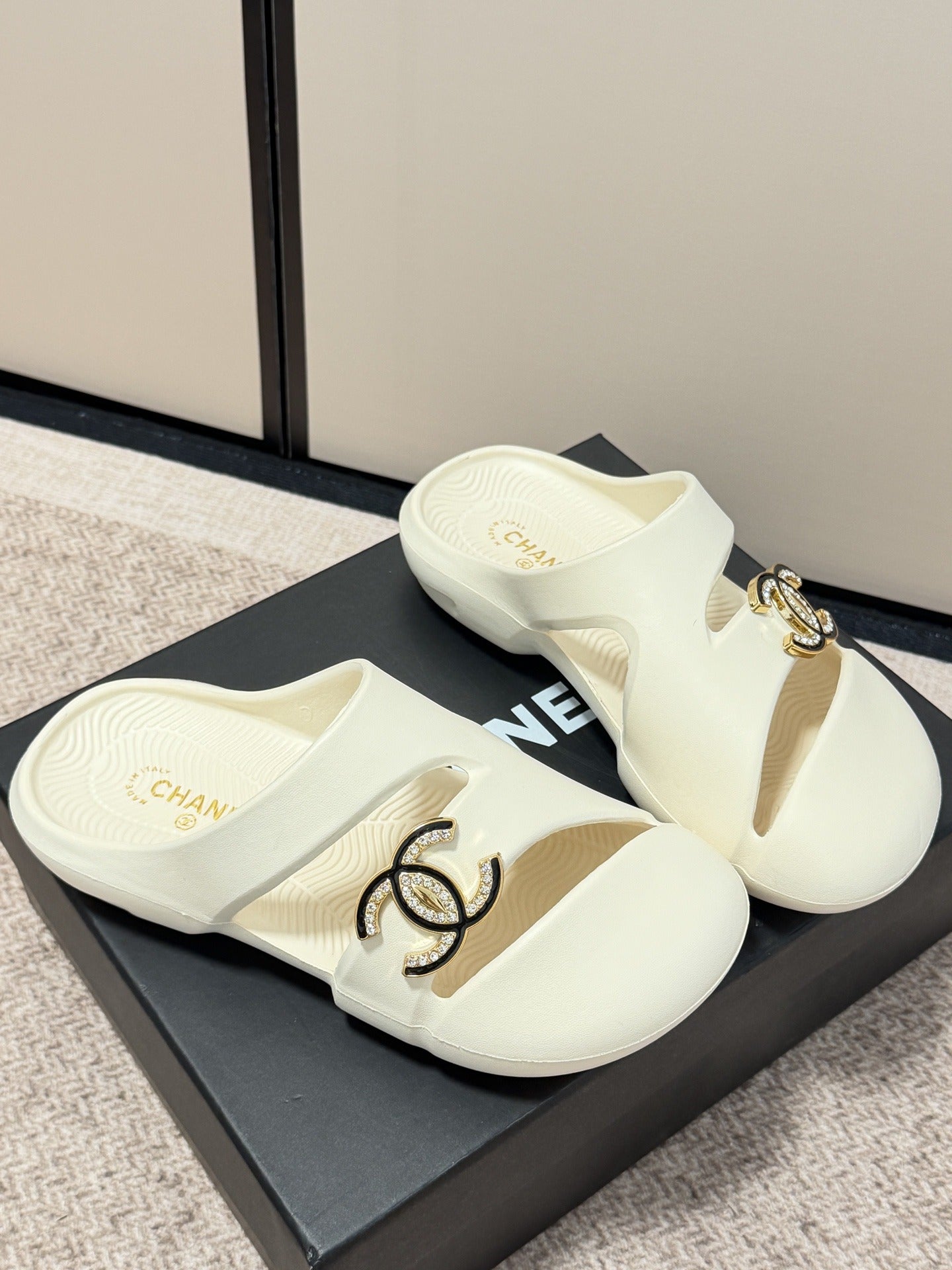 Chanel Vintage-Finish Sandals