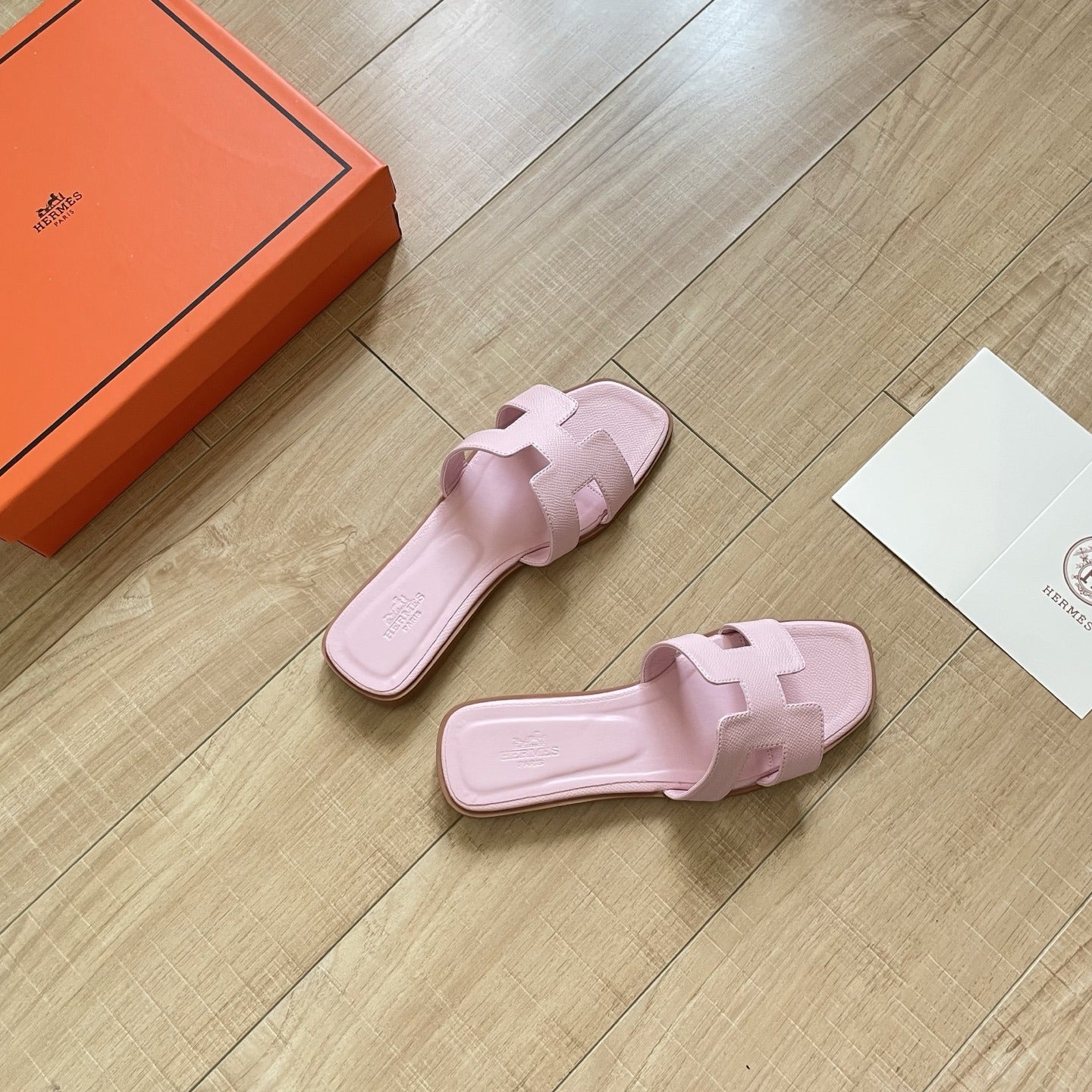 Hermes Leather Slides