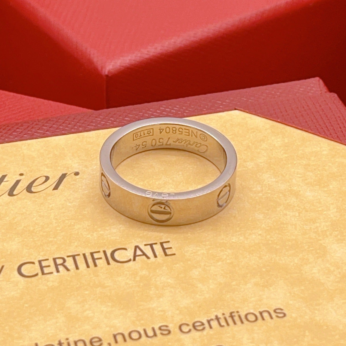 Cartier Silver Brass Ring
