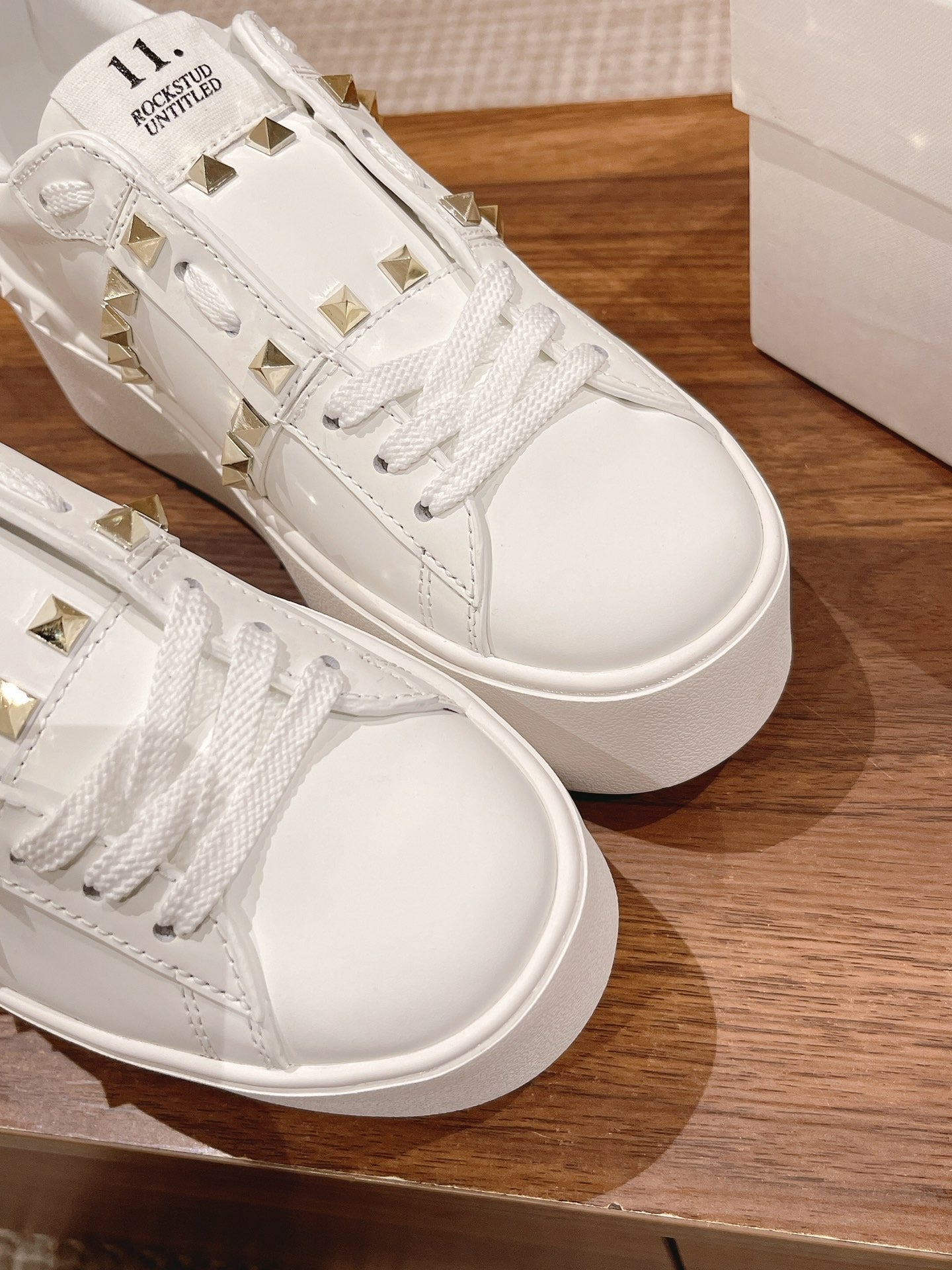 Valentino Calfskin Leather Sneakers