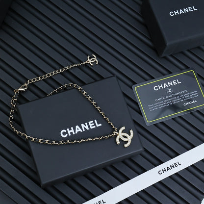 Chanel Logo Necklace