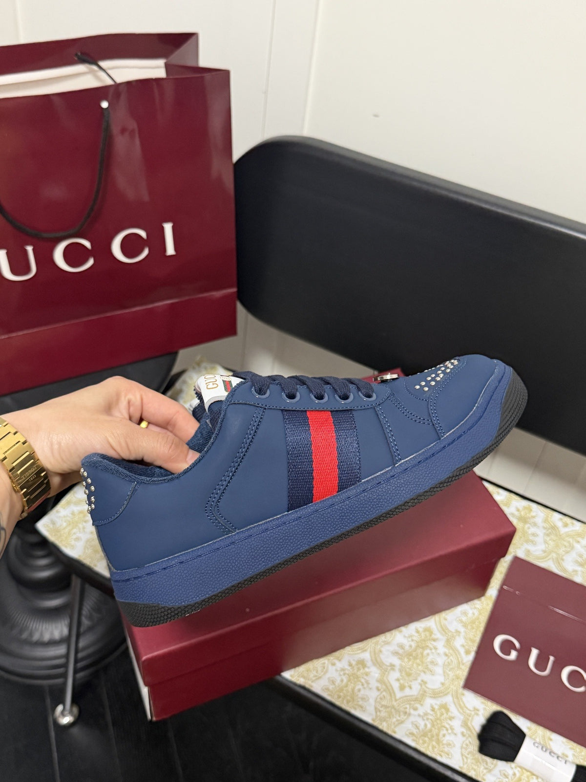 Gucci Crystal Sneakers