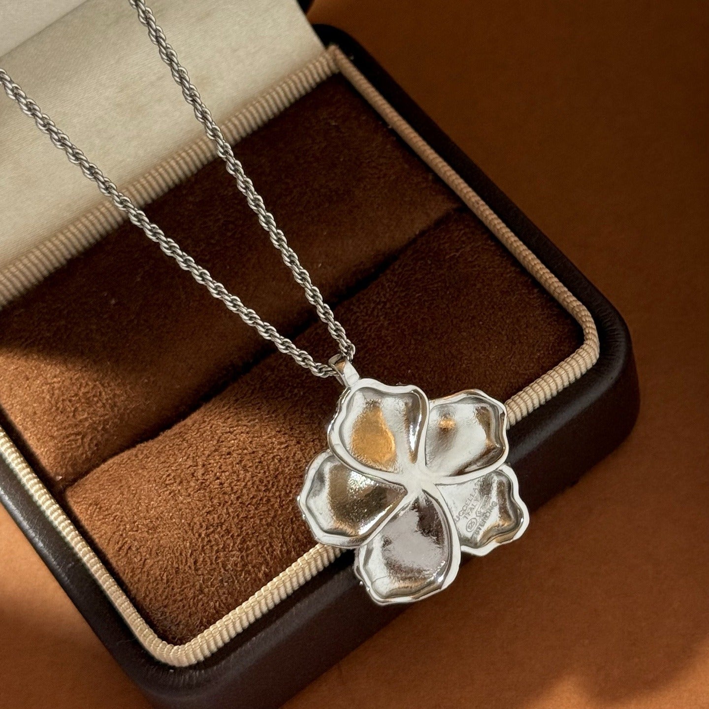 Buccellati Brass Floral Necklace