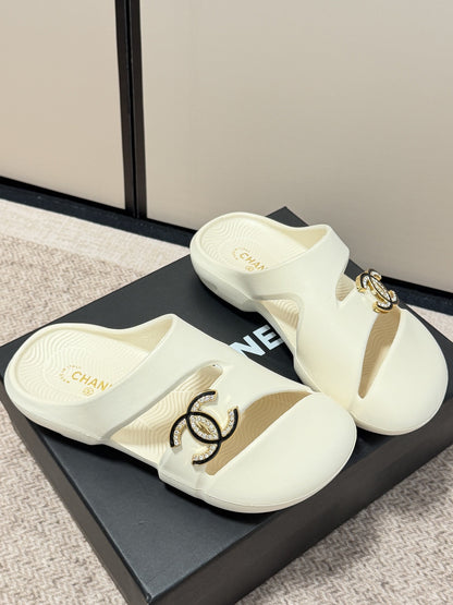 Chanel Vintage-Finish Sandals