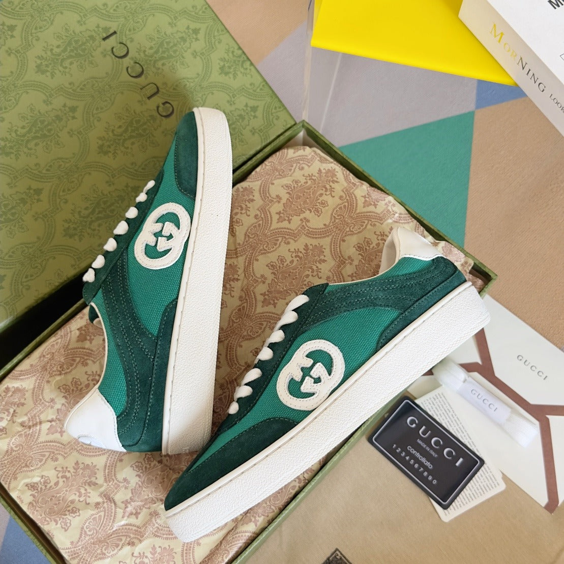 Gucci Leather Logo Sneakers