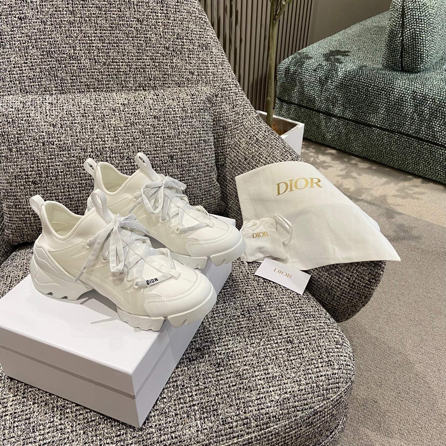 Dior Leather Logo Sneakers