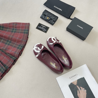 Chanel Leather Ballet Flats