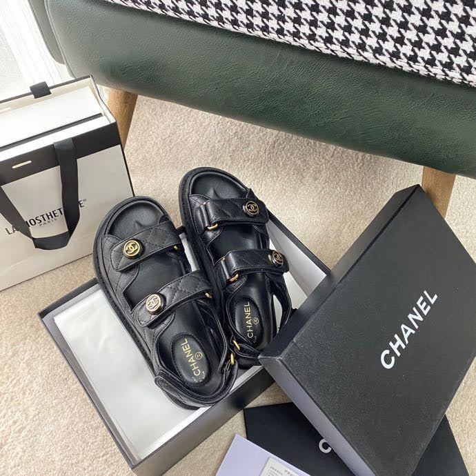 Chanel Lambskin Leather Sandals