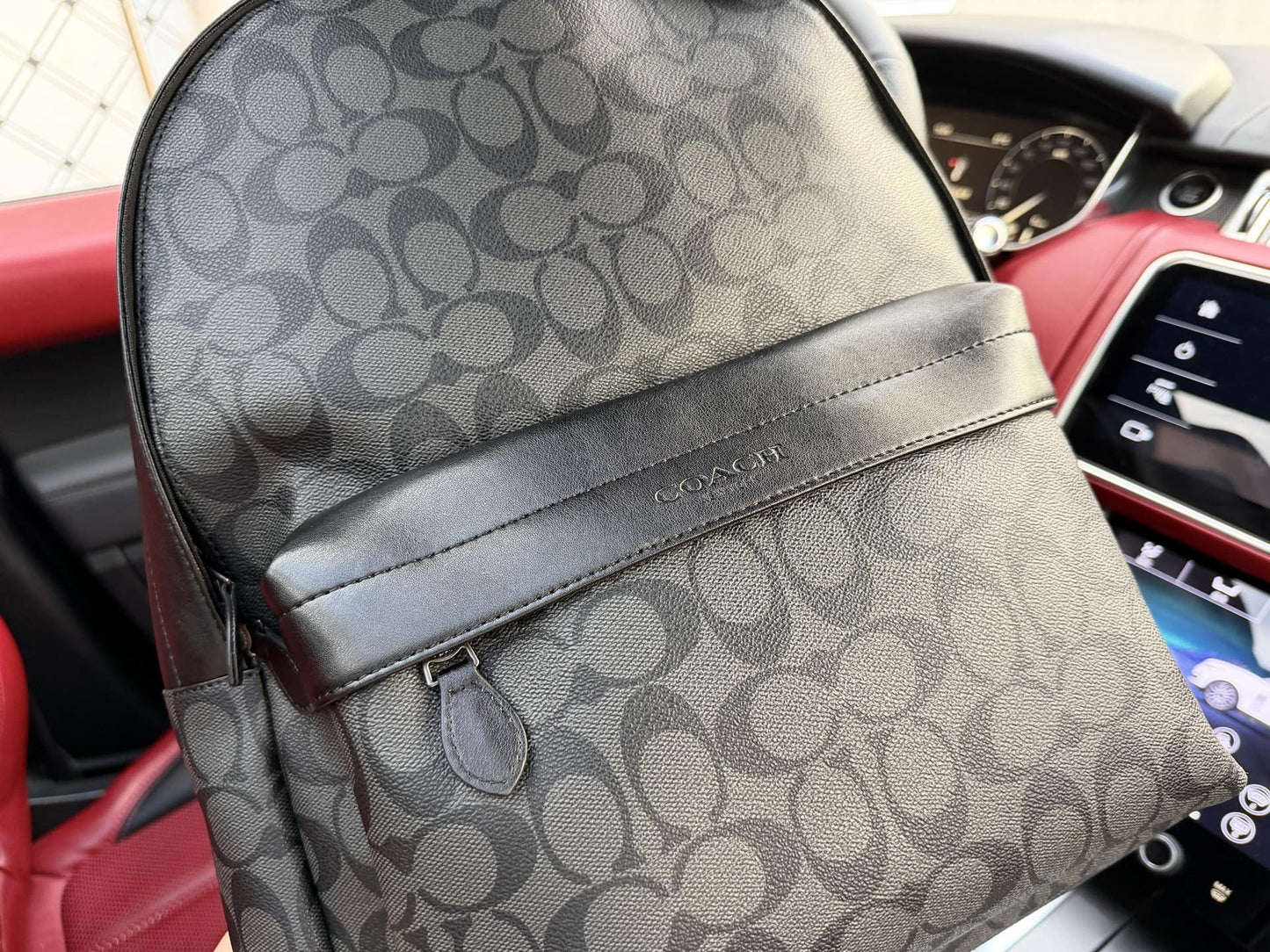 Coach Logo Backpack