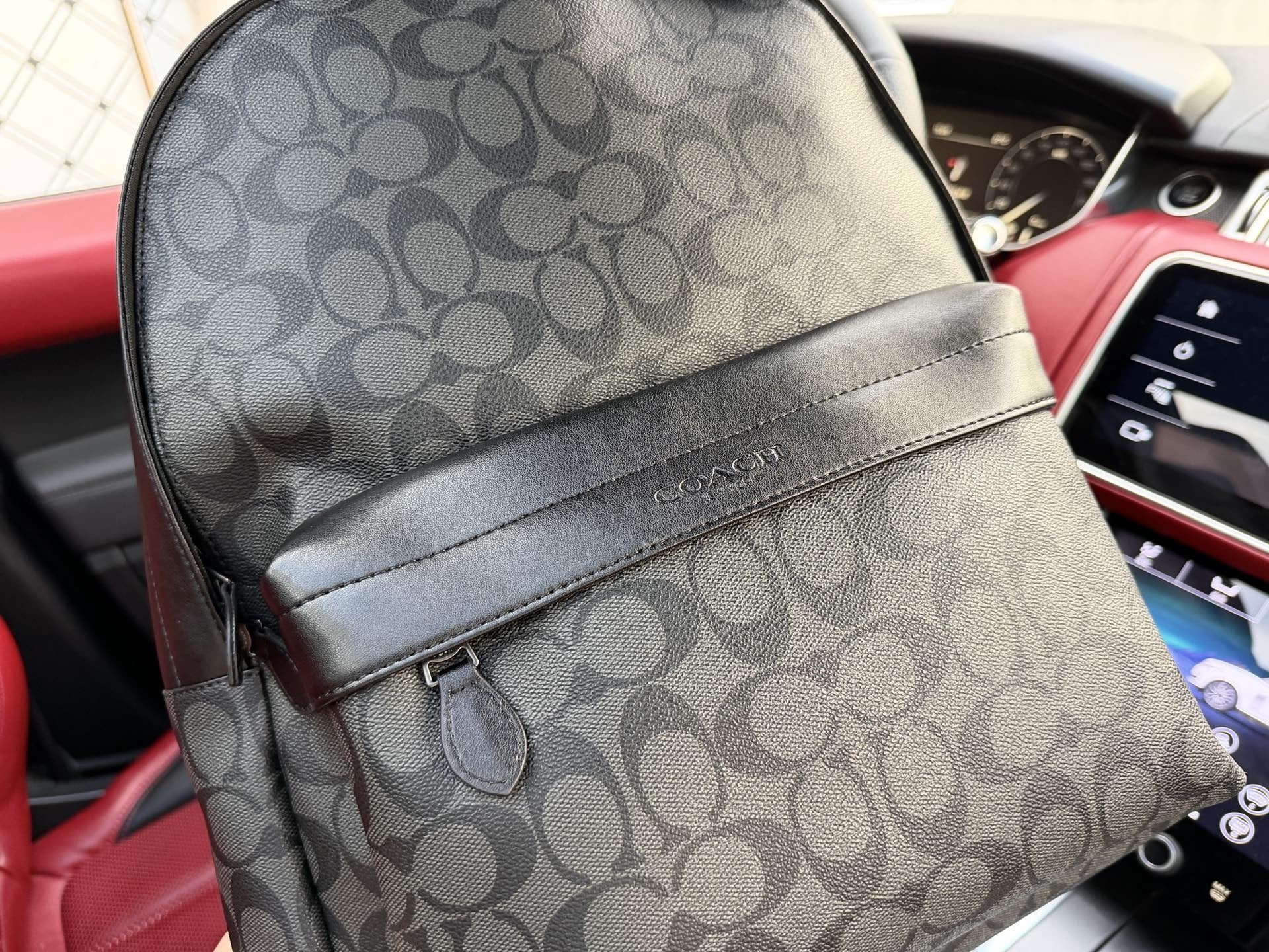 Coach Logo Backpack