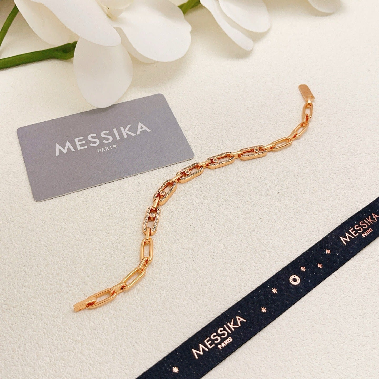 Messika Brass Pave Bracelet