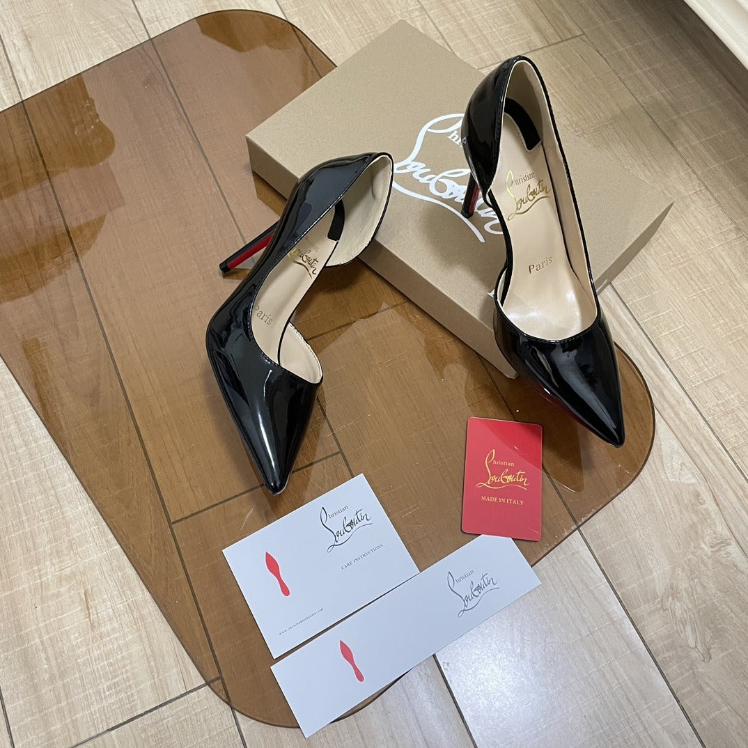 Jimmy Choo Patent Leather & Lambskin Leather Heels
