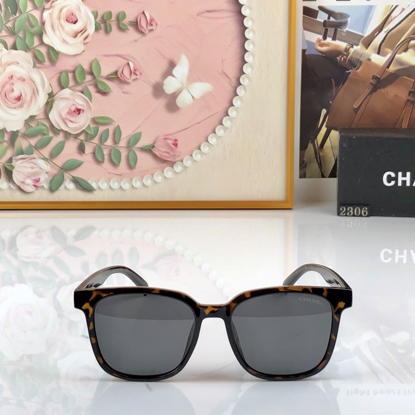 Chanel Vintage-Finish Sunglasses