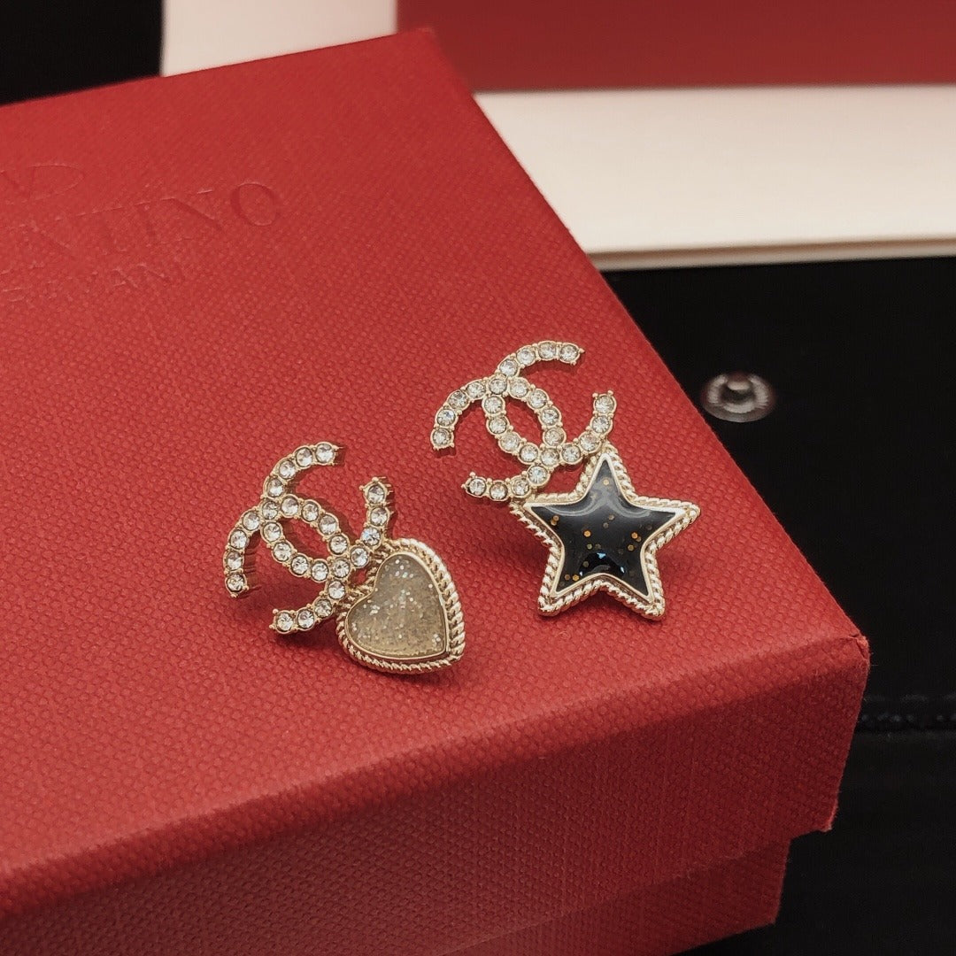 Chanel Heart Earrings