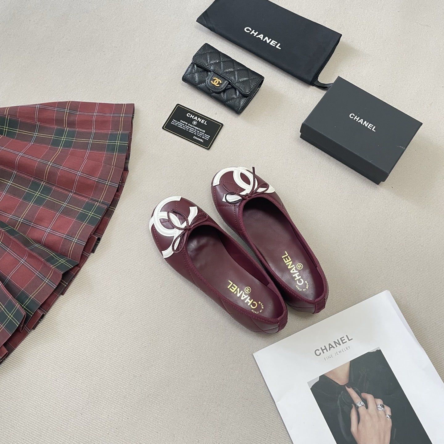 Chanel Leather Ballet Flats