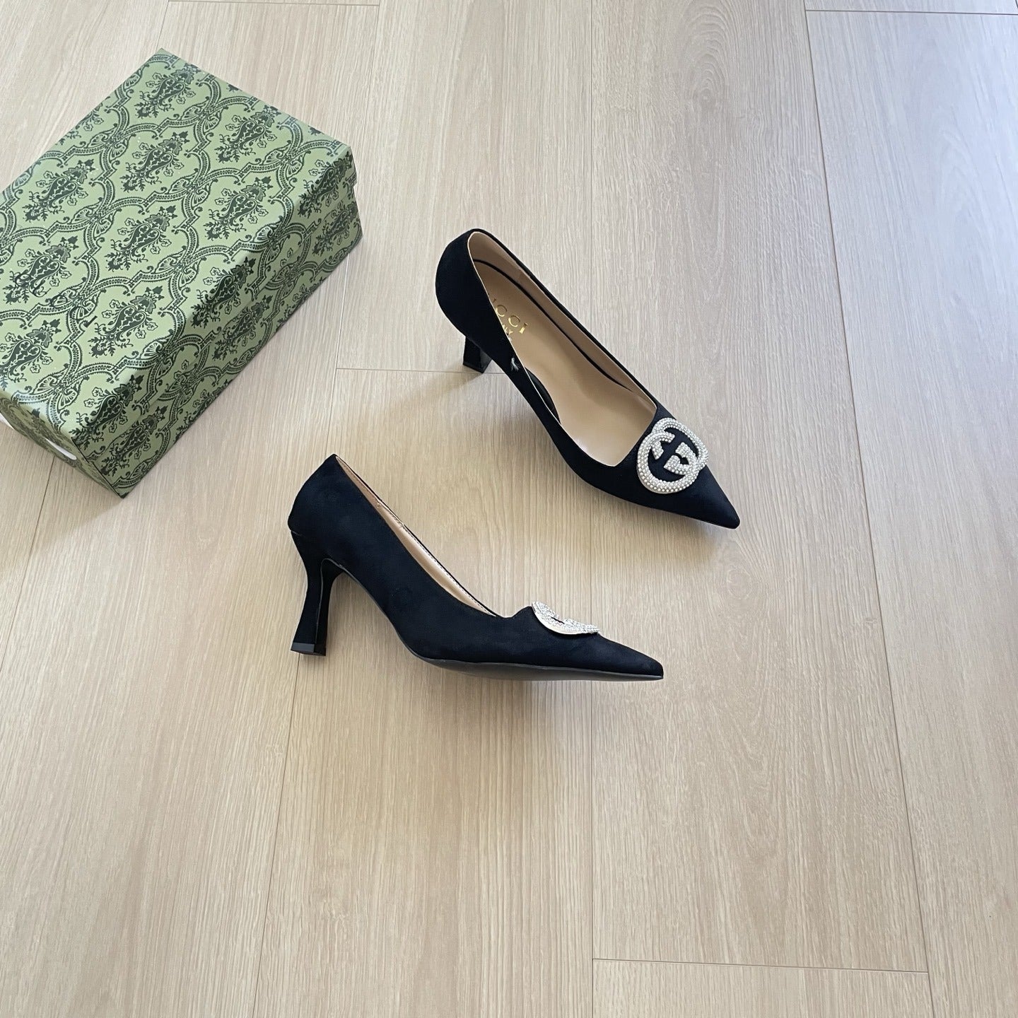 Gucci Crystal Heels