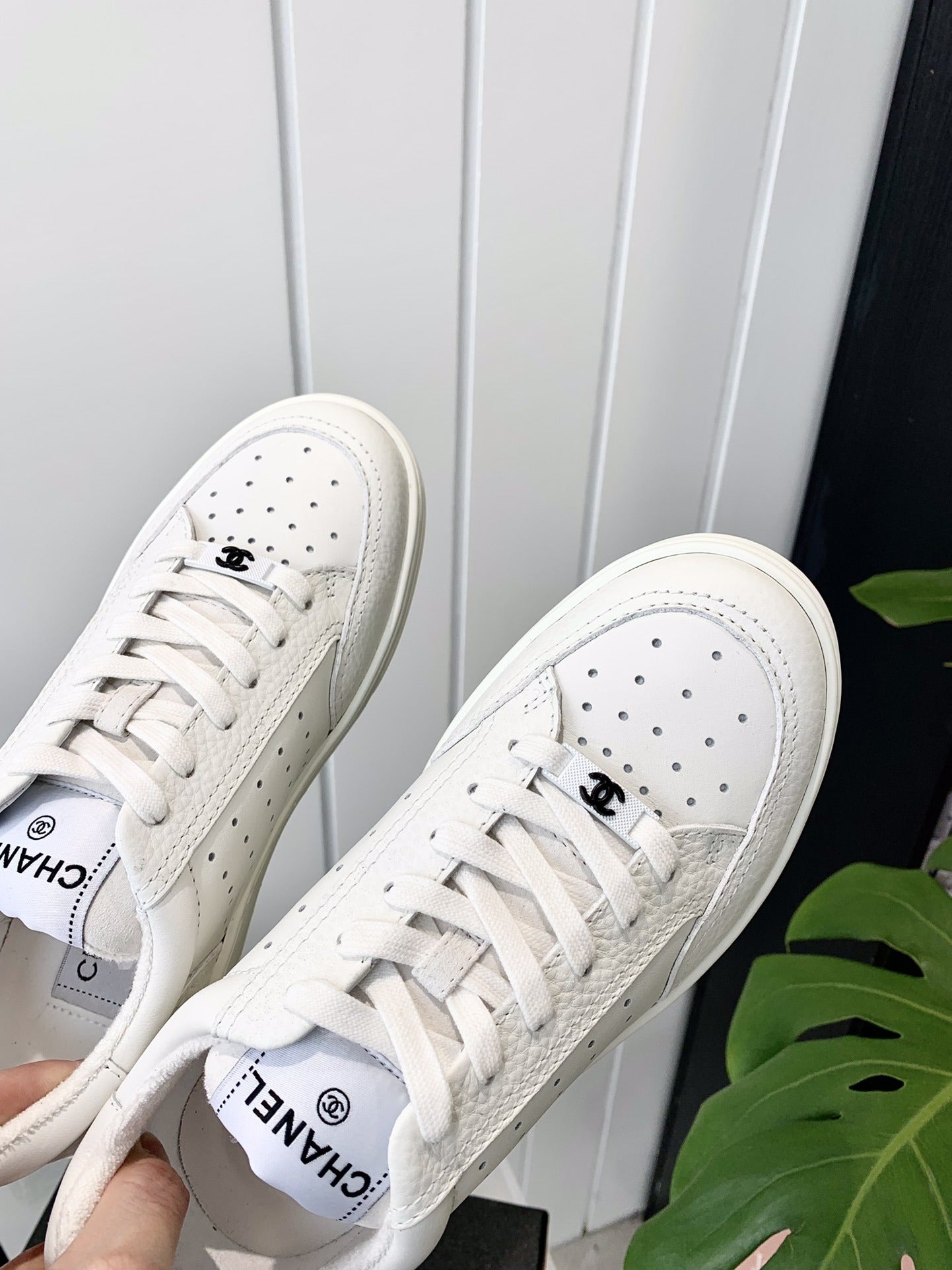 Chanel Logo Sneakers