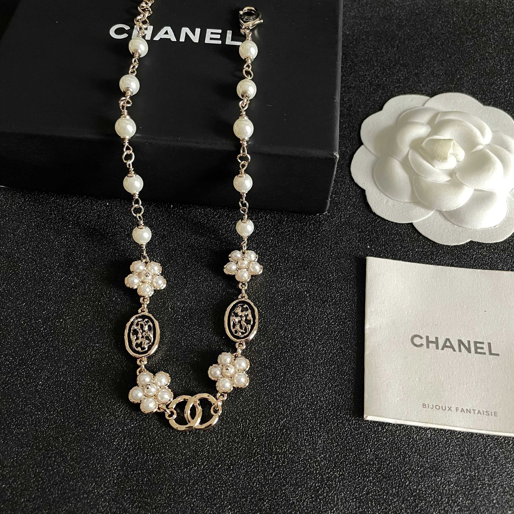 Chanel Logo Necklace