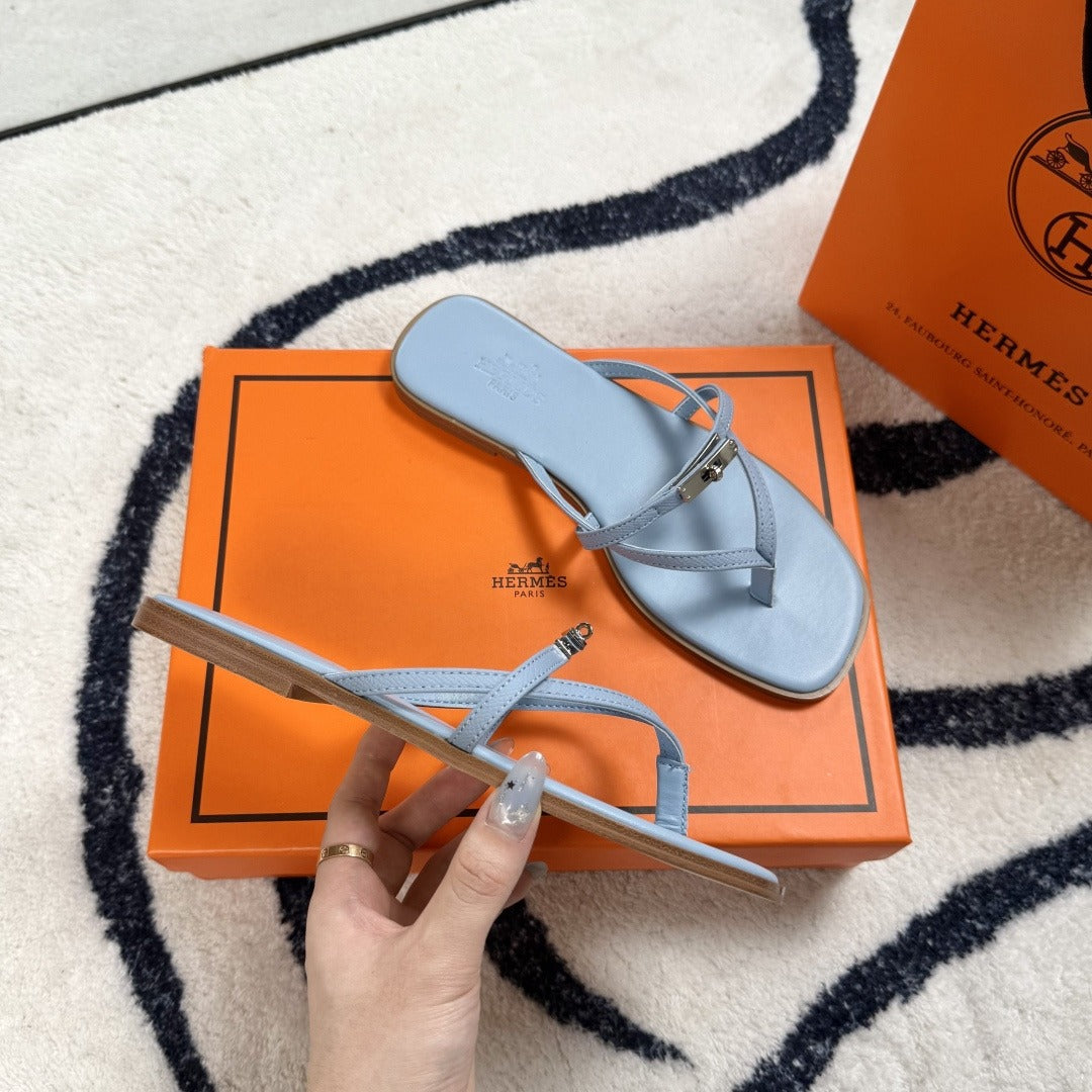 Hermes Leather Logo Slides