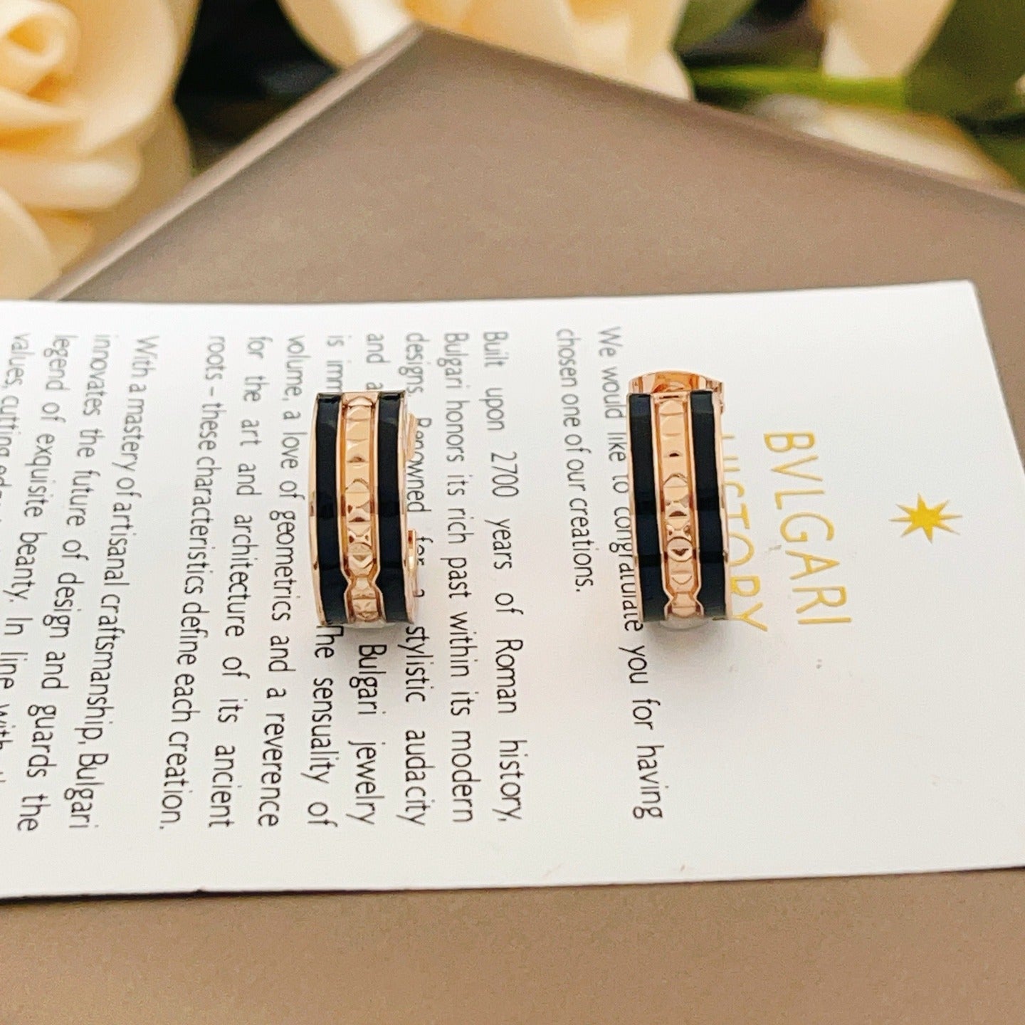 Bvlgari Brass Earrings